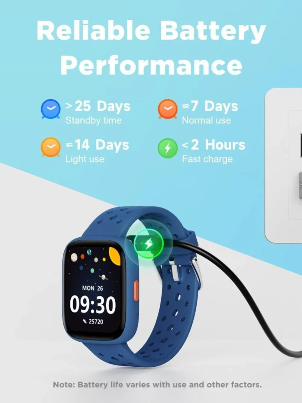 Kids Smart Watch with Fitness Tracker, 1.8” Touch Screen, No Phone Needed